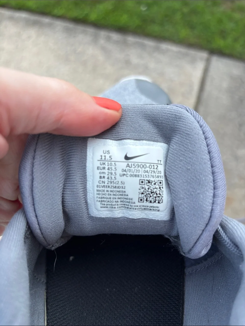 Nike Gray and Black Running Sneakers